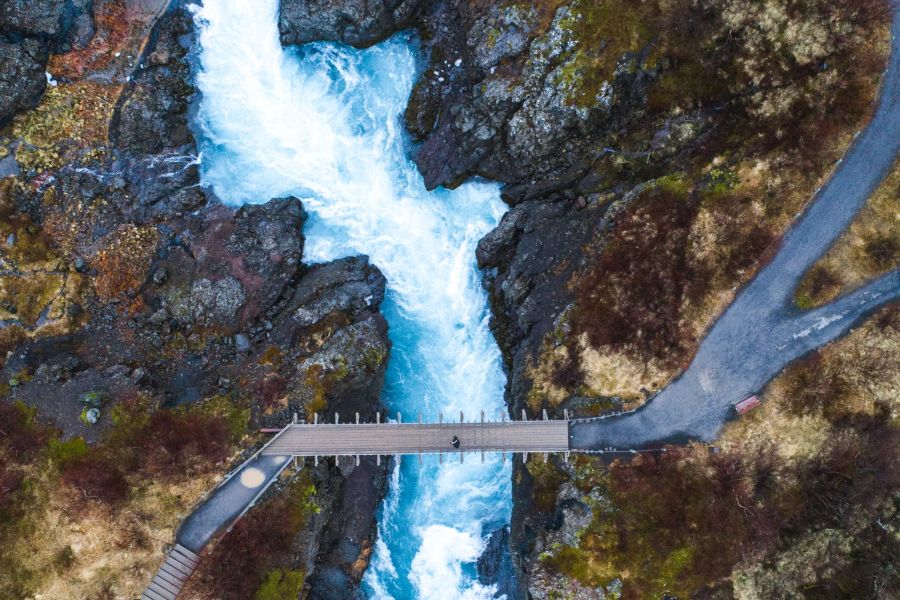 Barnafoss Barnafoss waterval West-IJsland