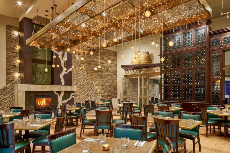 Restaurant bij Varscona Hotel in Edmonton in Canada