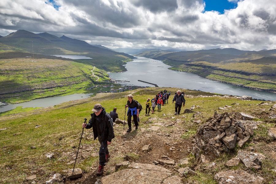 Faeröer Eilanden wandelen