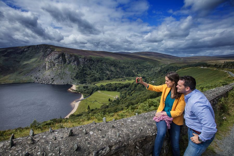 Wicklow Lough Tay autorondreis Ierland B&B