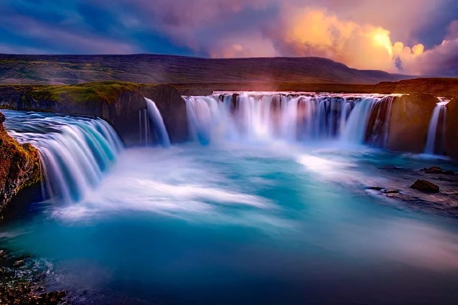 Godafoss,  busrondreis IJsland