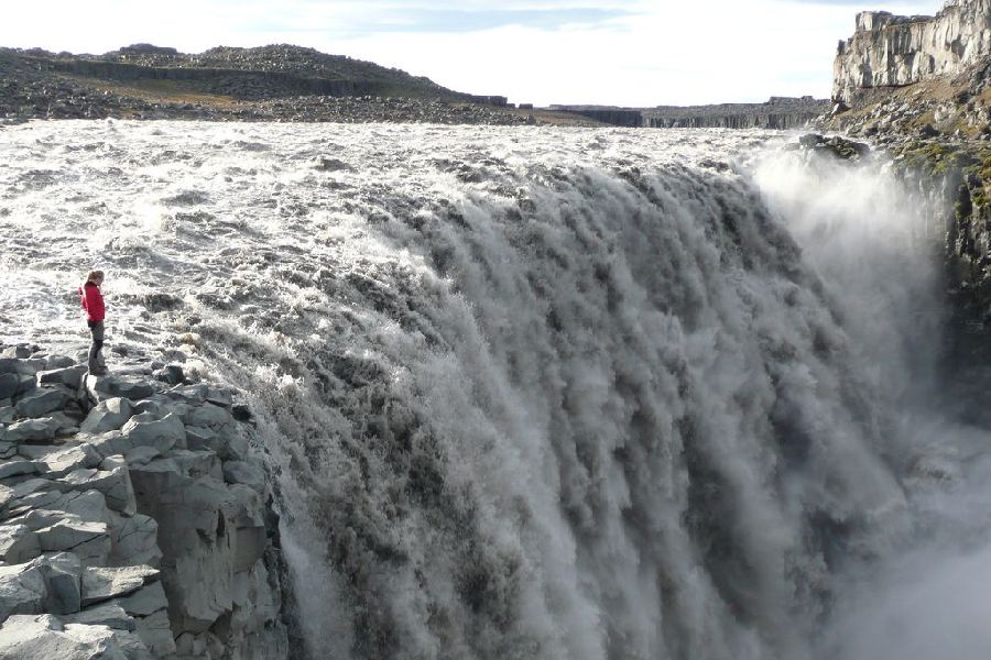 Dettifoss waterval, busrondreis IJsland winter