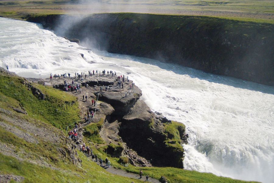 Gullfoss waterval Golden Circle Zuid-IJsland