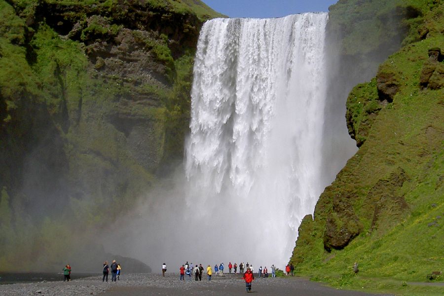 Skogafoss waterval Zuid-IJsland