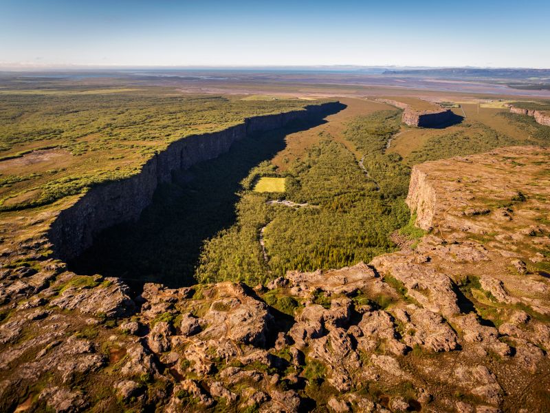 Asbyrgi kloof Noord-IJsland