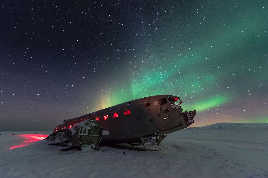 Solheimasandur plane wreck Autorondreis IJsland