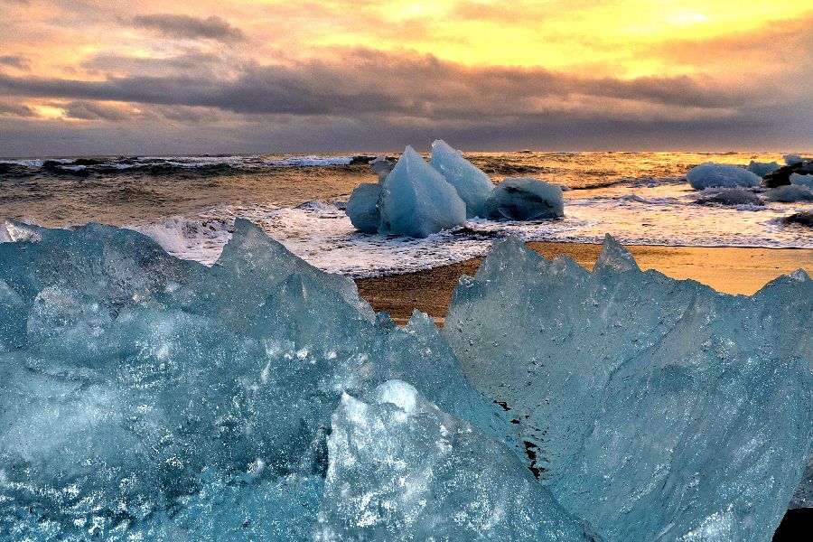 Diamond Beach Autorondreis IJsland