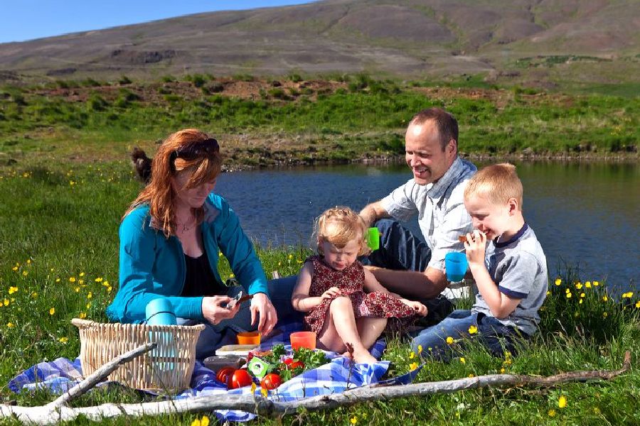Picnic familie IJsland