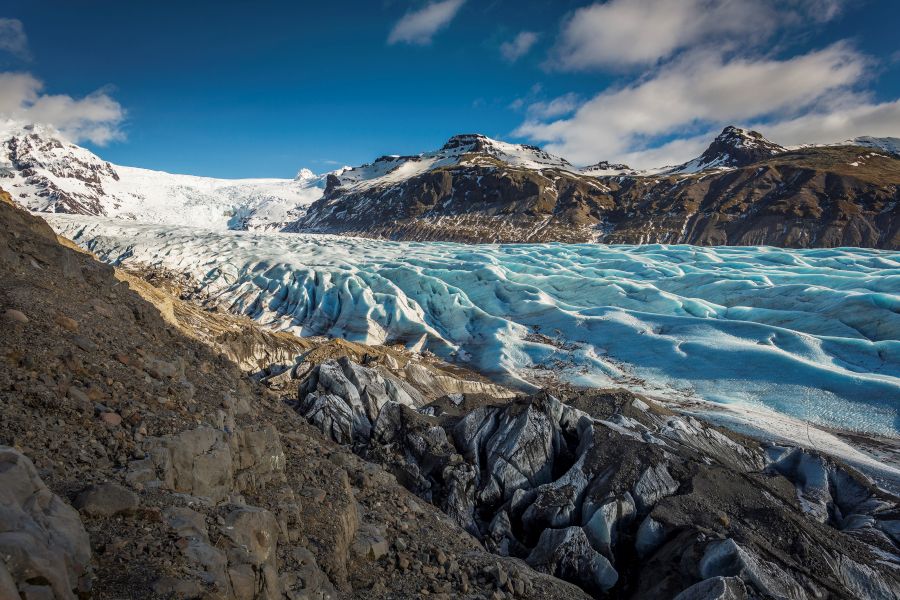 Svinafellsjokull gletsjer IJsland