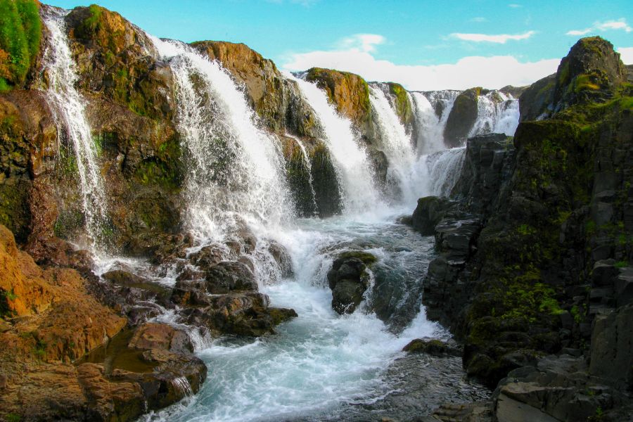Kolufossar waterval, Noord-IJsland