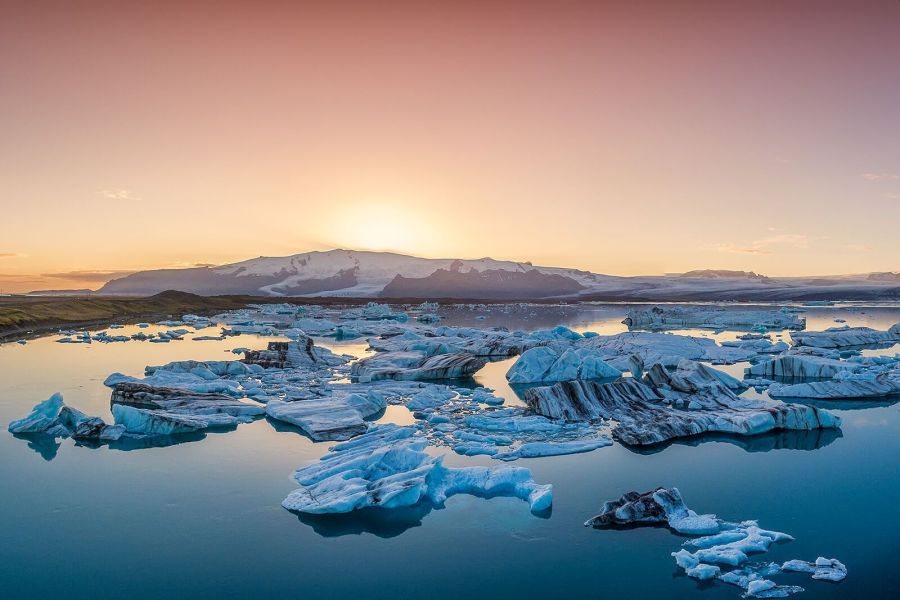 Jökulsarlon ijsbergenmeer IJsland