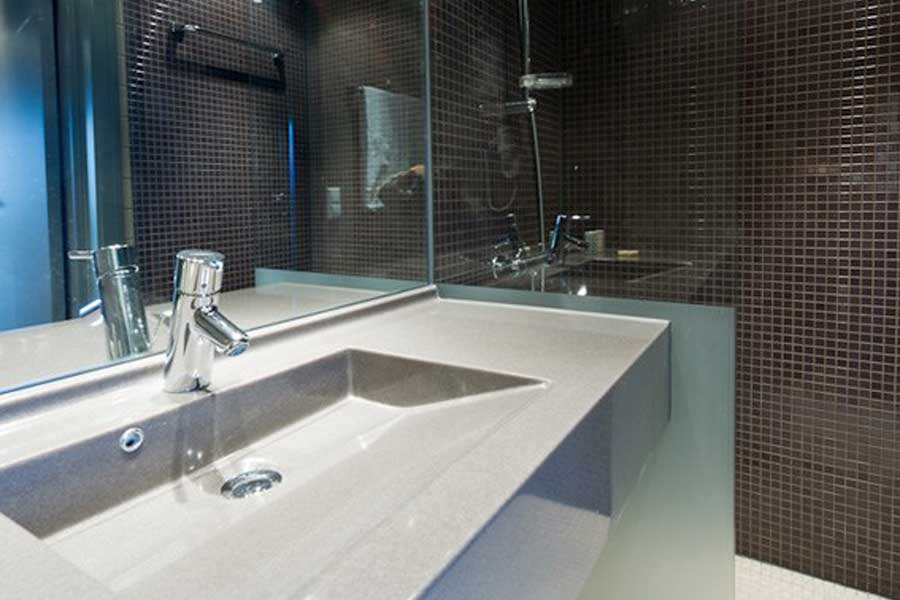 Badkamer Skistar Lodge Trysil appartementen, Trysil Noorwegen wintersport 2024/2025 vanaf Groningen of Amsterdam