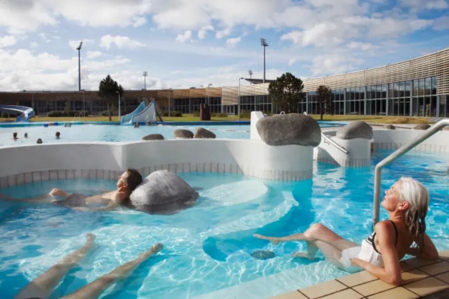 Laugardalur zwembad Reykjavik IJsland