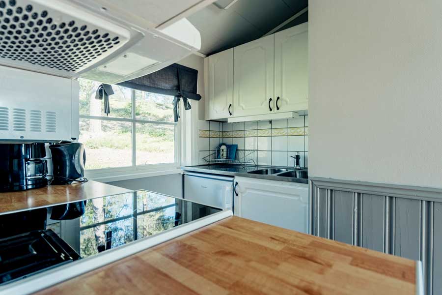Keuken in een Gammelbyn chalet