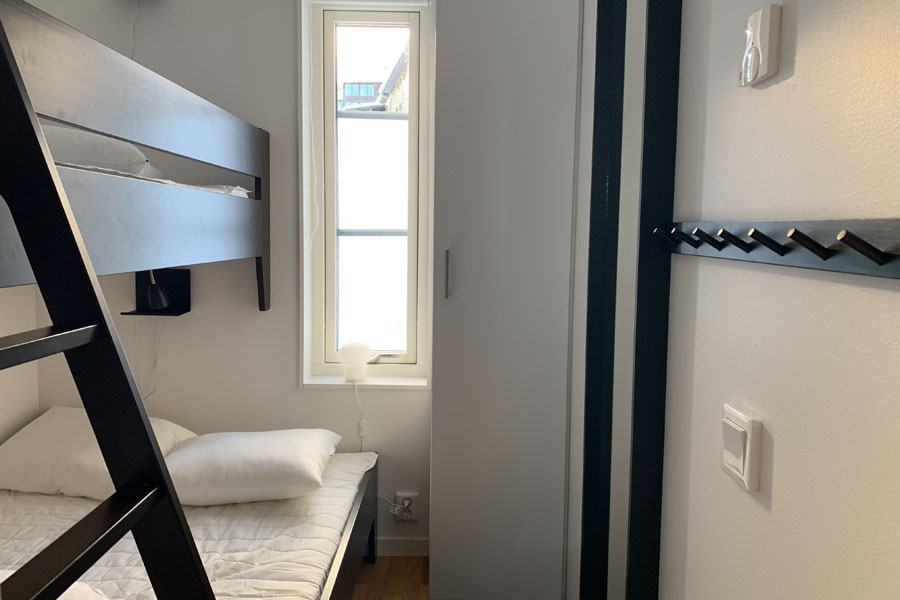 Slaapkamer met stapelbed 